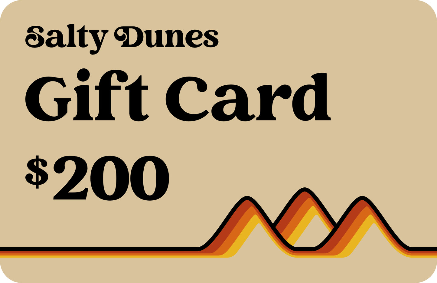 Salty Dunes Gift Card