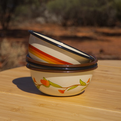 Enamel Bowl Mixed Bundle x4